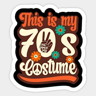 This Is My 70s Costume, Men Women | 70s Outfit | 1970s Disco Sticker